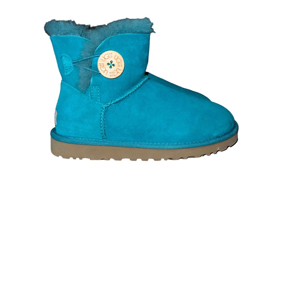 Ugg Womens Mini Bailey Button Boot Teal